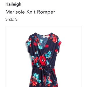 Kaileigh Knit Romper - Small